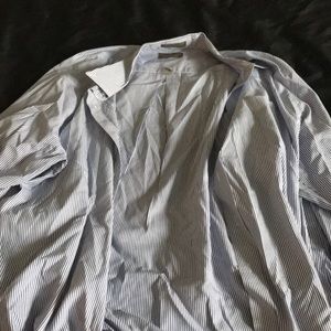 Blue/White Dad Button Up